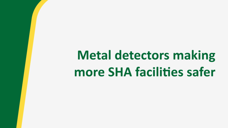 Metal detectors making more SHA facilities safer