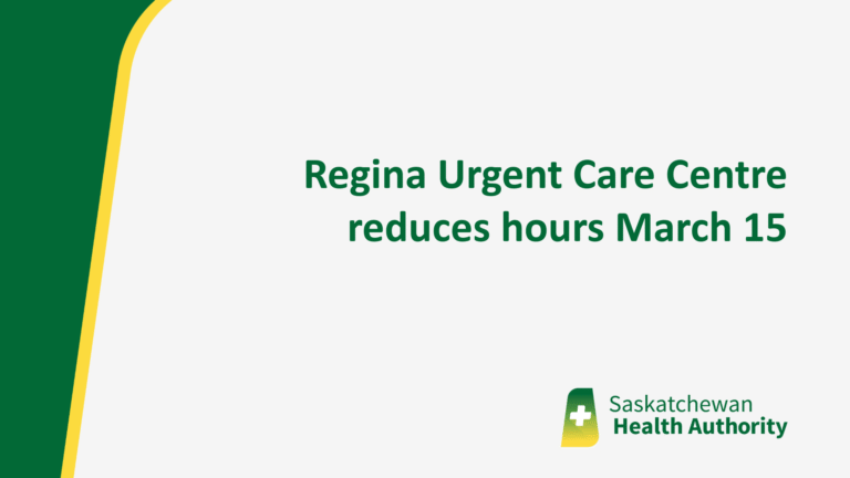 Regina Urgent Care Centre reduces hours March 15