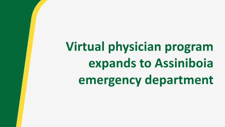 Virtual physician program expands to Assiniboia emergency department